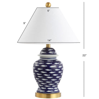 Carnaby 22" Ginger Jar Ceramic/Metal LED Table Lamp