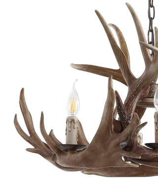 Dasher Rustic Resin Antler LED Chandelier