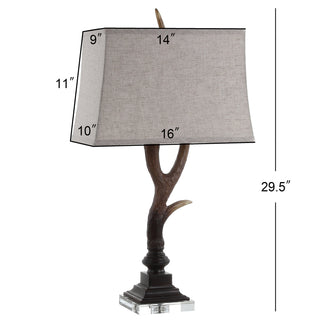 Colorado 29.5" Rustic Resin/Crystal LED Table Lamp