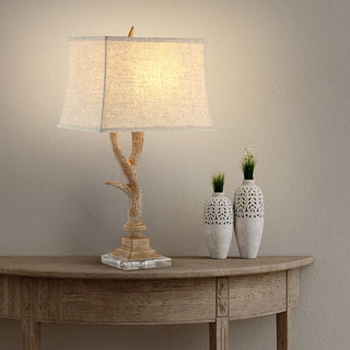 Colorado 29.5" Rustic Resin/Crystal LED Table Lamp