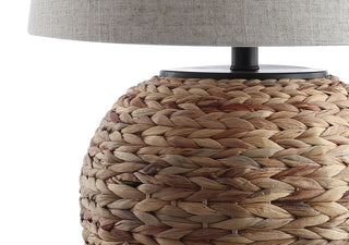 Mealworm 24.5" Banana Leaf Basket LED Table Lamp