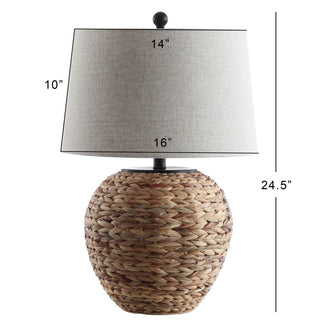 Mealworm 24.5" Banana Leaf Basket LED Table Lamp