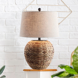 Mealworm 24.5" Banana Leaf Basket LED Table Lamp