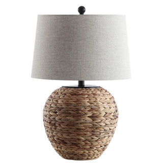 Mealworm 24.5" Banana Leaf Basket LED Table Lamp