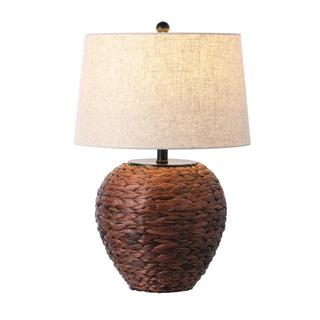 Rustico 24.5" Banana Leaf Basket LED Table Lamp