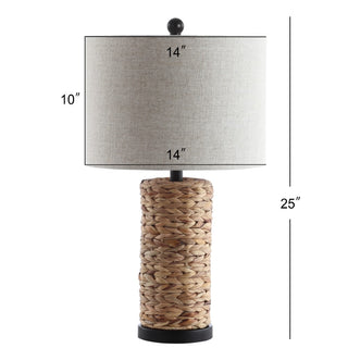 Sharon 25" Sea Grass LED Table Lamp, Set of 2