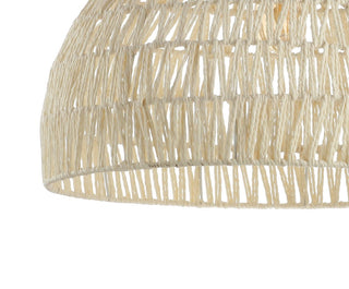 Wasp 20" Woven Rattan Dome LED Pendant