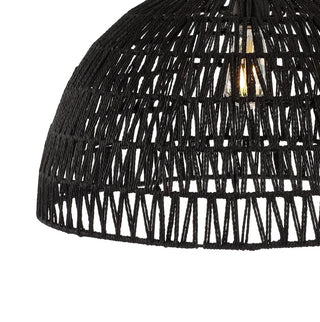 Wasp 20" Woven Rattan Dome LED Pendant