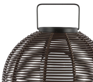 Stonefly 22" Outdoor Woven Globe Asian LED Lantern