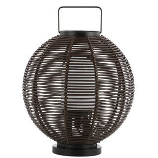 Stonefly 22" Outdoor Woven Globe Asian LED Lantern