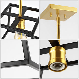 Brass Farmhouse Industrial Iron LED Pendant