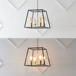 Brass Farmhouse Industrial Iron LED Pendant