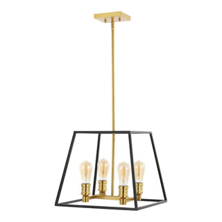 Brass Farmhouse Industrial Iron LED Pendant