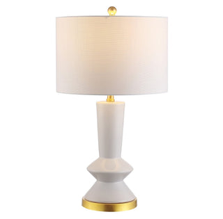 Lamonia 27" Ceramic/Iron Contemporary Glam LED Table Lamp