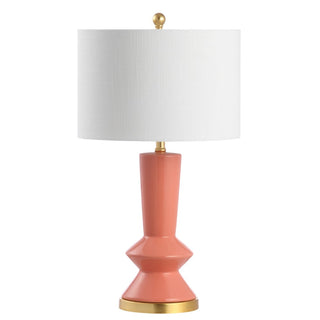 Lamonia 27" Ceramic/Iron Contemporary Glam LED Table Lamp