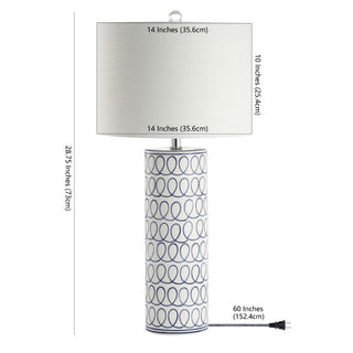 Trumbo 28.75" Ceramic Modern Column LED Table Lamp