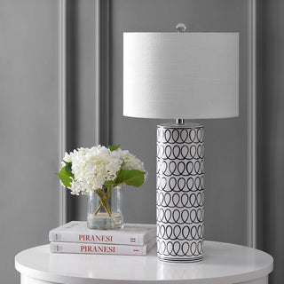 Trumbo 28.75" Ceramic Modern Column LED Table Lamp