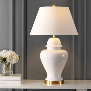 Kiso 33" Ceramic/Iron Modern Classic LED Table Lamp