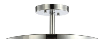 Maurier 2-Light 15" Iron/Glass Modern LED Flush Mount