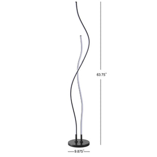 Mississippi 63.75" LED Integrated Floor Lamp