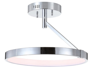 Urki 17.5" Dimmable Integrated LED Metal Semi-Flush Mount