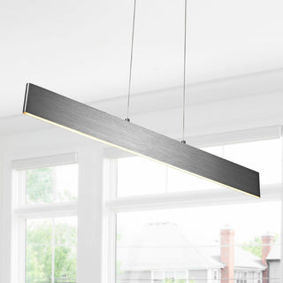 Alder Dimmable Adjustable Integrated LED Metal Linear Pendant