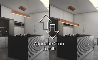 Alder Dimmable Adjustable Integrated LED Metal Linear Pendant