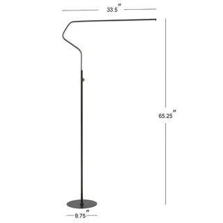 Ash 65.25" Integrated LED Metal Floor Lamp