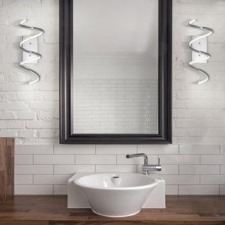 Corella 7" Modern Metal Integrated LED Vanity Light Sconce