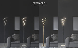 Zail 60.5" Modern Dimmable Metal Integrated LED Floor Lamp