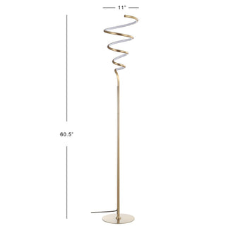 Zail 60.5" Modern Dimmable Metal Integrated LED Floor Lamp