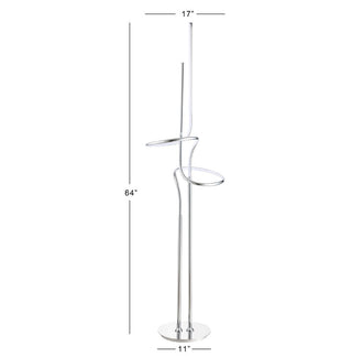 Iory 64" Minimalist Dimmable Metal Integrated LED Floor Lamp