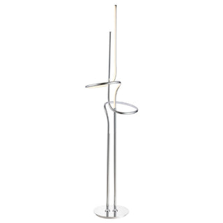 Iory 64" Minimalist Dimmable Metal Integrated LED Floor Lamp