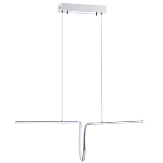 Dusky 34.5" Dimmable Adjustable Integrated LED Metal Linear Pendant