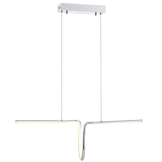 Dusky 34.5" Dimmable Adjustable Integrated LED Metal Linear Pendant