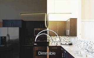 Dusky 34.5" Dimmable Adjustable Integrated LED Metal Linear Pendant