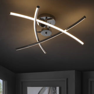 Palm 31.5" Modern Metal Integrated LED Pendant