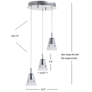 Cioran Adjustable Metal Integrated LED Pendant