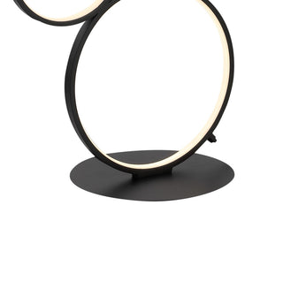 Evan Stacked Circles 45" Contemporary Modern Iron/Aluminum Integrated LED Floor Lamp