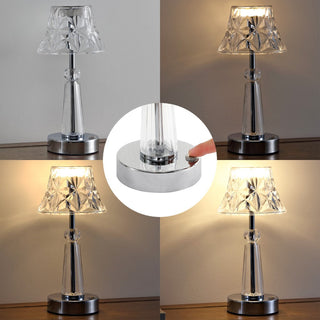 Magdala 11.5" Bohemian Classic Acrylic Rechargeable Integrated LED Table Lamp