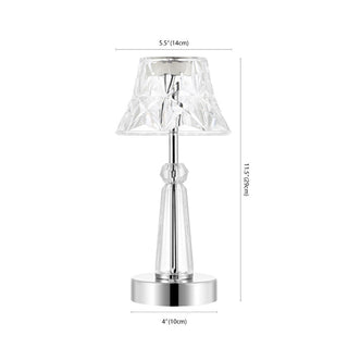 Magdala 11.5" Bohemian Classic Acrylic Rechargeable Integrated LED Table Lamp