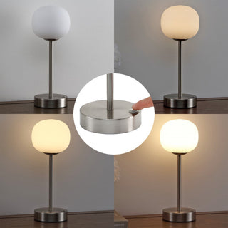 Keira 12.25" Modern Minimalist Iron Rechargeable Integrated LED Table Lamp