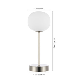 Keira 12.25" Modern Minimalist Iron Rechargeable Integrated LED Table Lamp