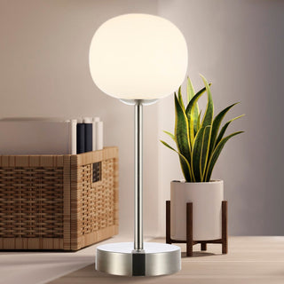 Keira 12.25" Modern Minimalist Iron Rechargeable Integrated LED Table Lamp