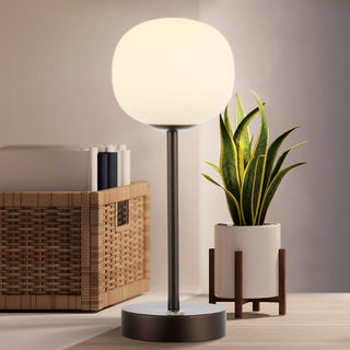 Keira 12.25" Modern Minimalist Iron Rechargeable Integrated LED Table Lamp