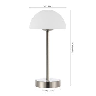 Nordlux 12.5" Modern Minimalist Iron Rechargeable Integrated LED Table Lamp