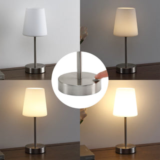 Mainstays 12.75" Modern Minimalist Iron Rechargeable Integrated LED Table Lamp