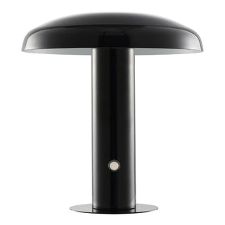 The Kasr Contemporary Bohemian Rechargeable/Cordless Iron Integrated LED Mushroom Table Lamp