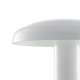 The Kasr Contemporary Bohemian Rechargeable/Cordless Iron Integrated LED Mushroom Table Lamp