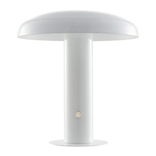 The Kasr Contemporary Bohemian Rechargeable/Cordless Iron Integrated LED Mushroom Table Lamp